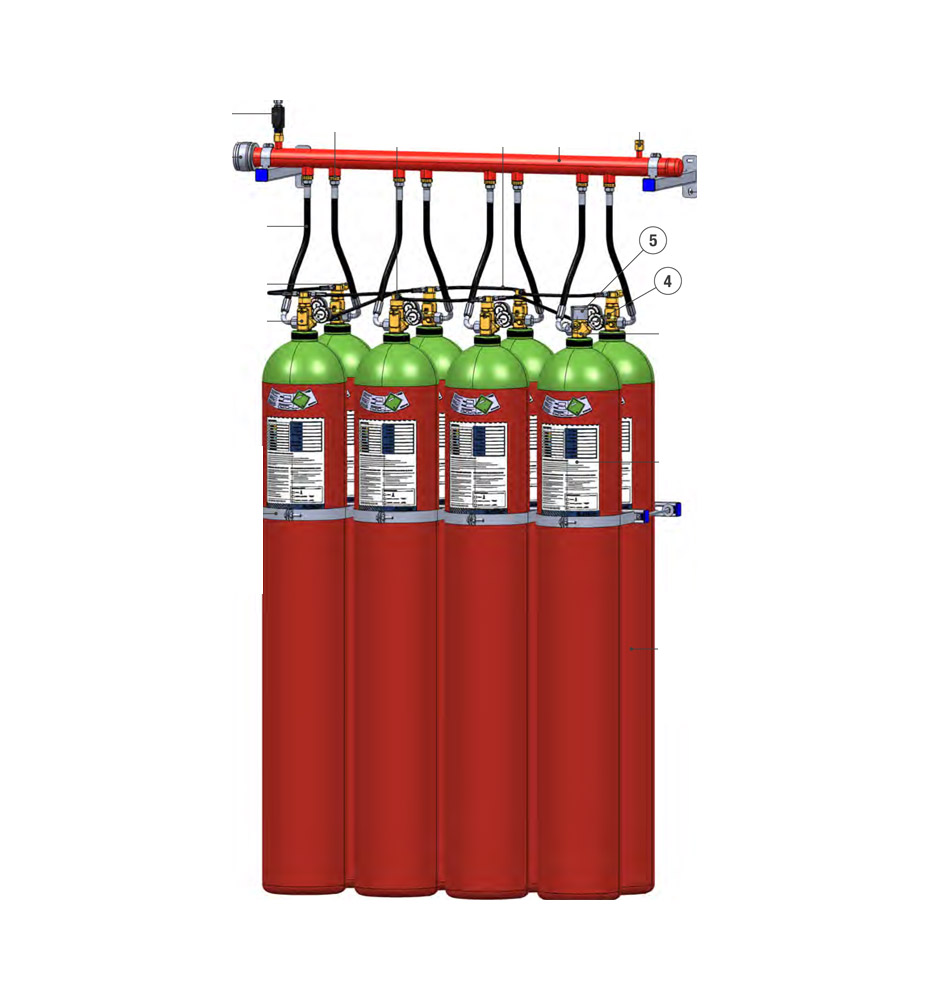 Sistema de bateria com RESTRITOR – FILA DUPLA
