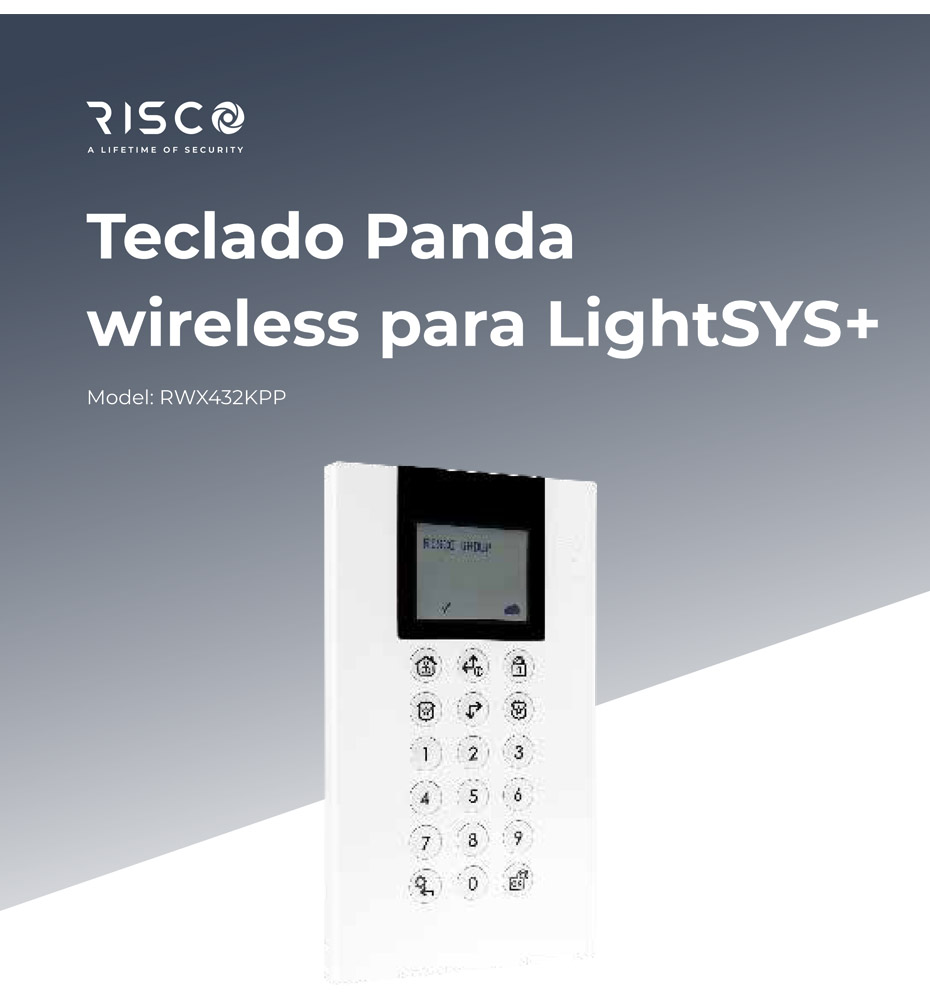 Teclado Panda wireless para LightSYS+